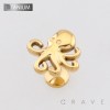 3D OCTOPUS TOP THREADLESS PUSH IN ASTM F136 IMPLANT GRADE TITANIUM LABRET SET